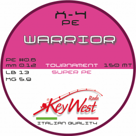 Key West Warrior Tournament Super PE #0.6 0.12mm 150mt X-4 Pink